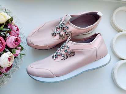 39 (25,5 см) Пудровые слипоны