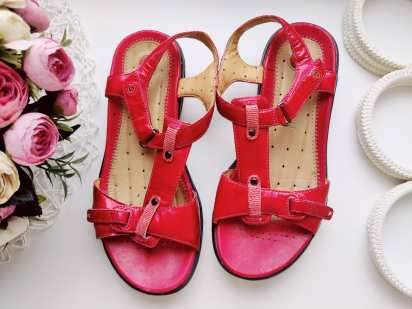 36 (23,5 см) Шкіряні босоніжки