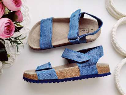 28 (17,5-18,5 см) Джинсові босоніжки
