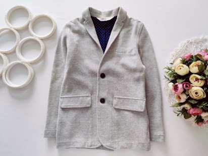 7,8 лет, рост 122,128 Трикотажный пиджак №1