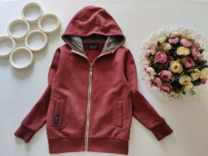 7 років, зріст 122 Тепла кофта на блискавці