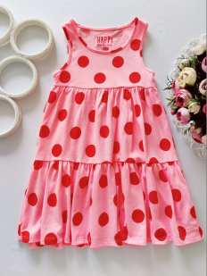 4,5 років, зріст 110 Рожеве плаття в горох