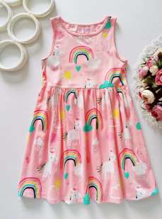 5,6 років, зріст 116 Сукня в однорогах