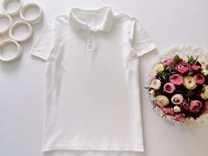 13,14 років, зріст 158,164 Біле поло