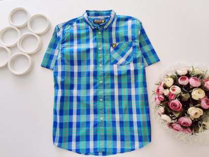 14,15 років, 100% коттон Сорочка в клітинку