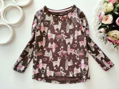 2,3 года, рост 98 Лонгслив с ламой