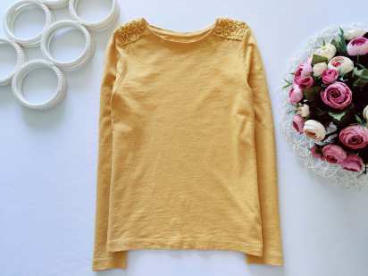 8,9 лет, рост 134 Лонгслив для девочки