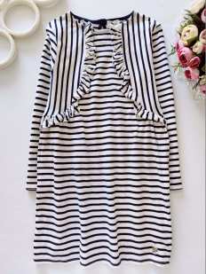 8 лет, рост 128 Полосатое платье