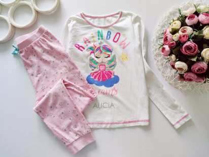 8,9 лет, рост 128,134 Хлопковая пижама