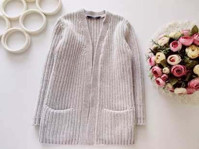 7,8 лет, рост 122,128 Бархатный кардиган