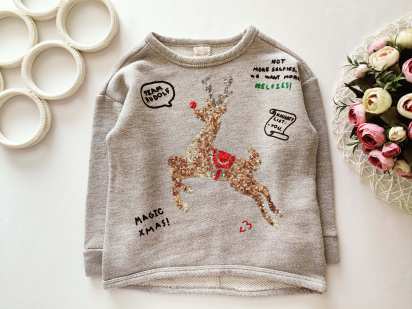 6 лет, рост 116 Кофта с оленем