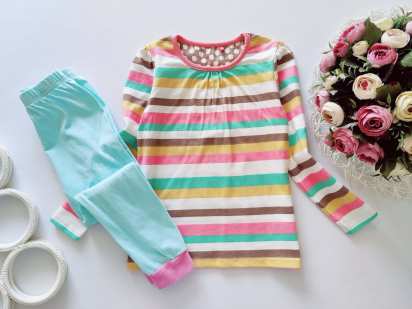 4,5 лет, рост 104.110 Хлопковая пижама