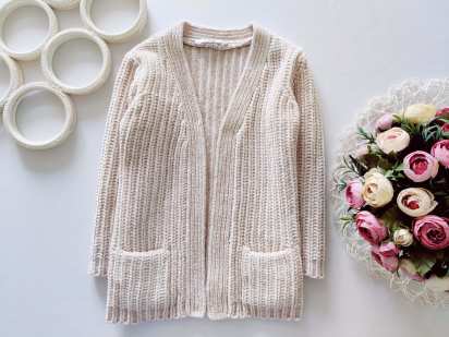 3,4 года, рост 98,104 Бежевый кардиган