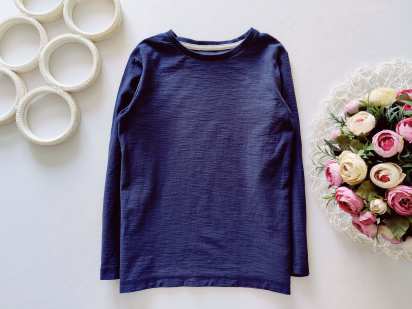 6 років, зріст 116 Синій лонгслів