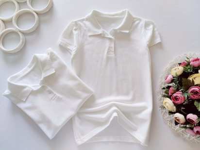 8,9 років, зріст 128,134 Білі поло