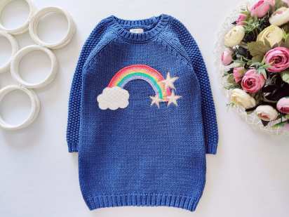 12,18 мес, рост 86 Свитер- туника