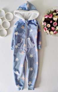 3,4 года, рост 98,104 Махровый человечек в звездах