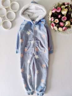 2,3 года, рост 92,98 Махровый человечек в звездах