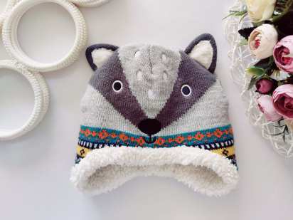 12,18 міс, зріст 86 Тепла зимова шапка