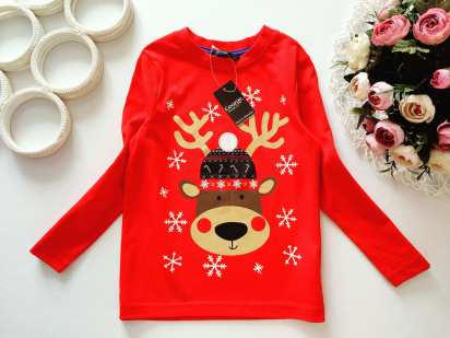 3,4 роки, зріст 98,104 Новий новорічний лонгслів