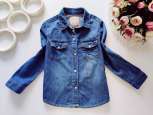 5,6 років, зріст 116 Джинсова дитяча сорочка - зображення 1