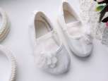 20-21 (13 см) Ошатні білі балетки - зображення 1