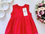12,18 міс, зріст 83 Нова червона дитяча сукня - зображення 2