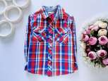 3 года, рост 98 Красивая рубашка в клетку - зображення 1