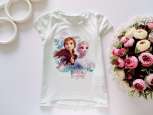2,4 роки, зріст 98,104 Футболка з Анною та Ельзою - зображення 1