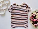 5,6 років, зріст 116 Нова полосата дитяча футболка - зображення 1