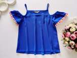 11,12 років, зростання 152 Синя літня блуза - зображення 1