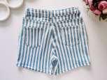 12,13 років, зріст 158 Стрейчові джинсові шорти в модну смужку - зображення 5