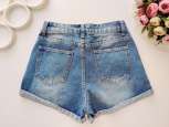 S Нові жіночі рвані шорти з підворотом - зображення 3
