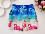 2,3 роки, зріст 98 Яскраві шорти з фламінго - зображення 1