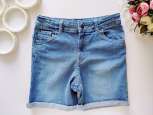 13 років Блакитні джинсові шорти з підворотом - зображення 1