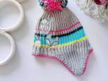 3,9 міс Тепла дитяча шапка для дівчинки - зображення 2