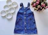 2,3 роки, зріст 98 Джиновий сарафан на кнопках - зображення 4