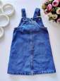 2,3 роки, зріст 98 Джиновий сарафан на кнопках - зображення 6
