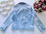 9 років, зріст 134 Модна блакитна стрейчева рвана джинсівка - зображення 6