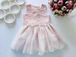 12,18 місяців зріст 86 Пудрове ошатне плаття - зображення 1