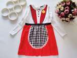 5,6 років, зріст 110,116 Трикотажне плаття з принтом червоної шапочки - зображення 1