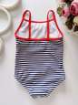 9,12 міс, зріст 80 Дитячий смугастий купальник - зображення 3