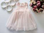 9,12 міс, зріст 80 Ошатне ніжне дитяче плаття - зображення 1
