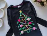 5,6 лет, рост 110,116 Новоголний лонгслив с елкой - зображення 2