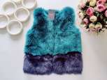 3,4 роки, зріст 104 Новий хутряний дитячий жилет - зображення 2