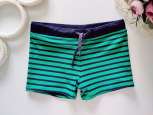 4,5 лет, рост 110 Новые зеленые полосатые плавки шортикми - зображення 1