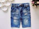 9 лет, рост 134 Крутые рваные джинсовые шорты - зображення 1