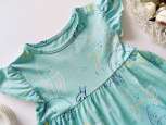 2,3 роки, зріст 98 М'ятна сукня в медузах - зображення 2
