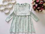 3,4 года, рост 98,104 Трикотажное мятное платье - зображення 1