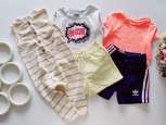 9,12 мес Ромпер, шорты, футболки - зображення 1
